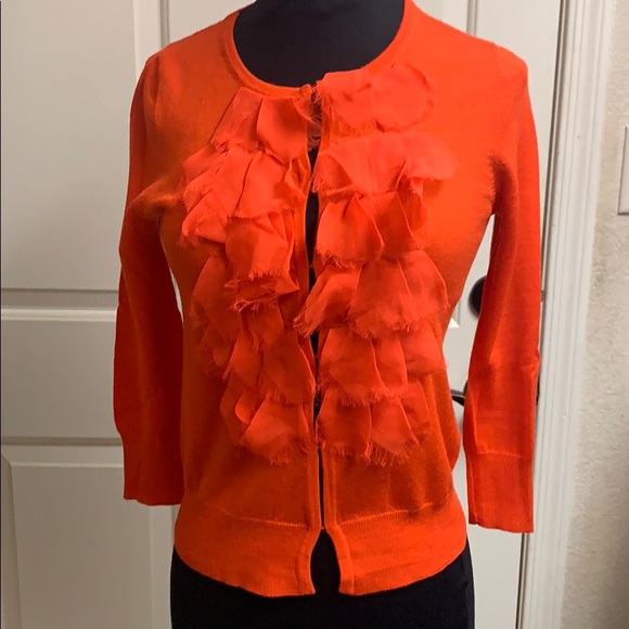J. Crew Sweaters - J.CREW size Small melon orange cardigan